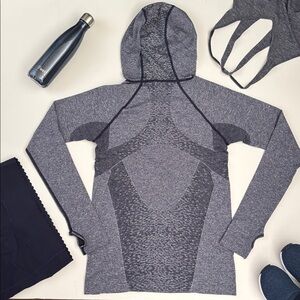 J. Crew Collaboration with New Balance Heathered Navy Hoodie Pullover